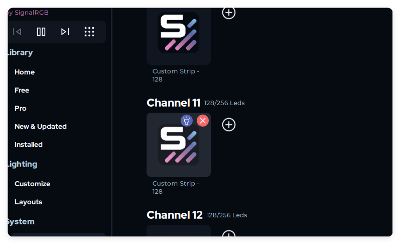 SignalRGB Custom Strip