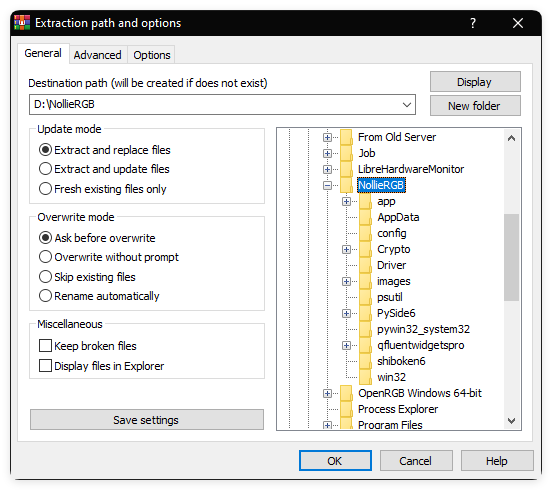 Extract NollieRGB