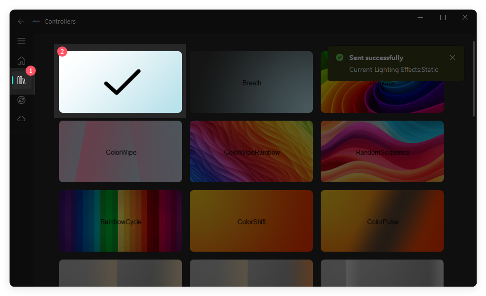 NollieRGB Solid Color Effect