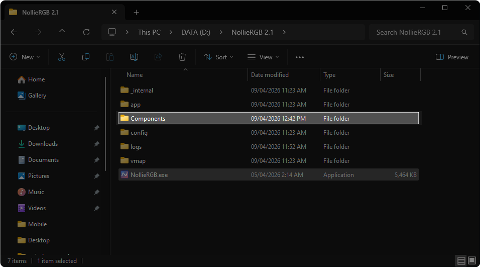 Components Preset