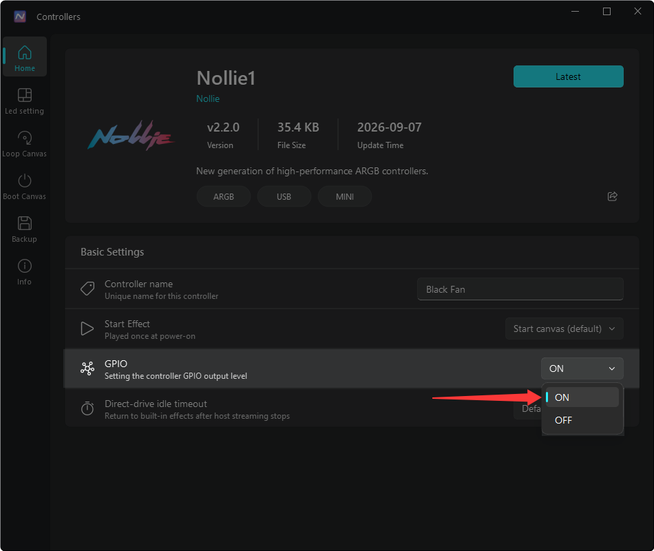 Nollie 1 MOS GPIO