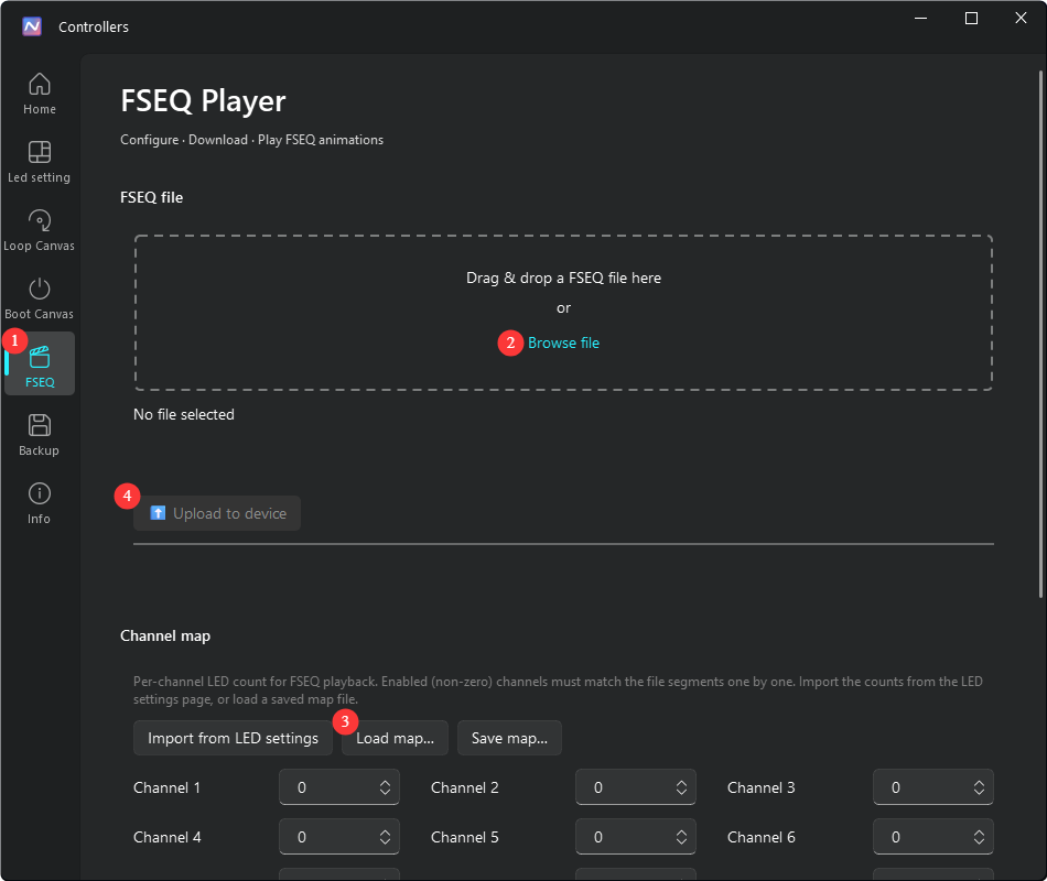 Upload FSEQ